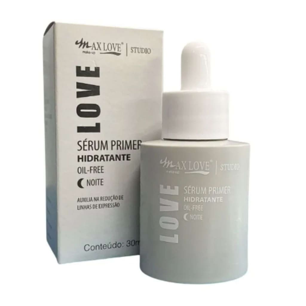Sérum Facial Hidratante Max Love Primer com Ácido Hialurônico e Vitamina E