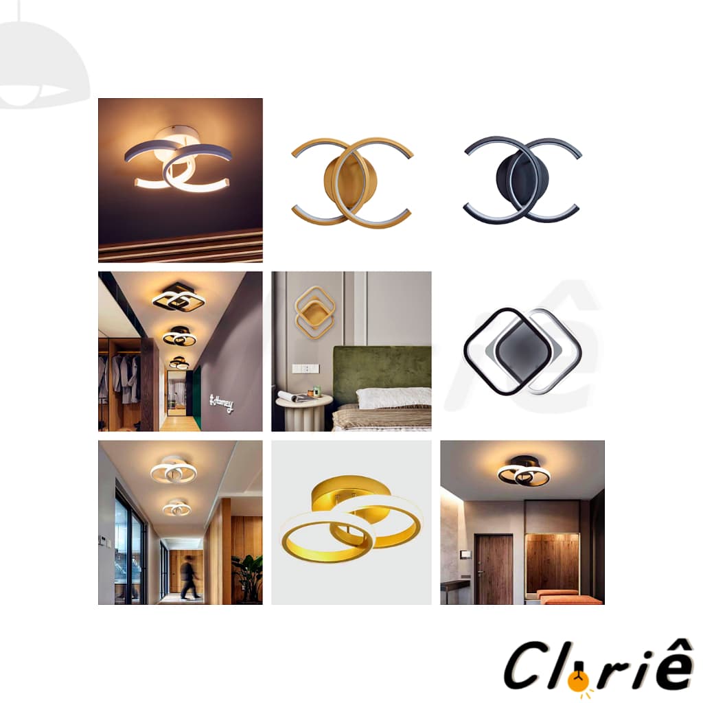 Luminária De Teto Plafon Led Moderna Lustre para Corredor Sala Quarto Cozinha LED Mininalista