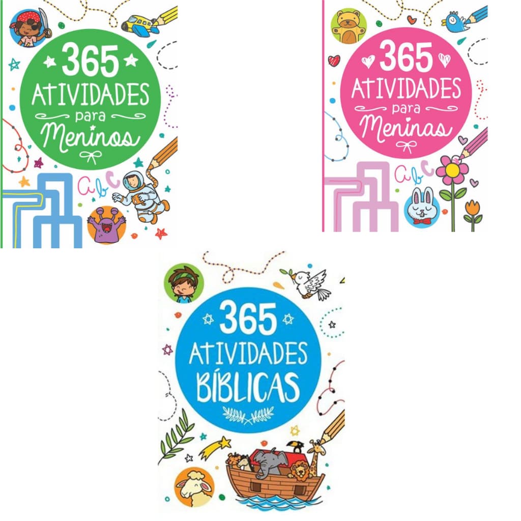 Livro Didático 365 Atividades para Meninos Meninas e da Bíblia Educativo