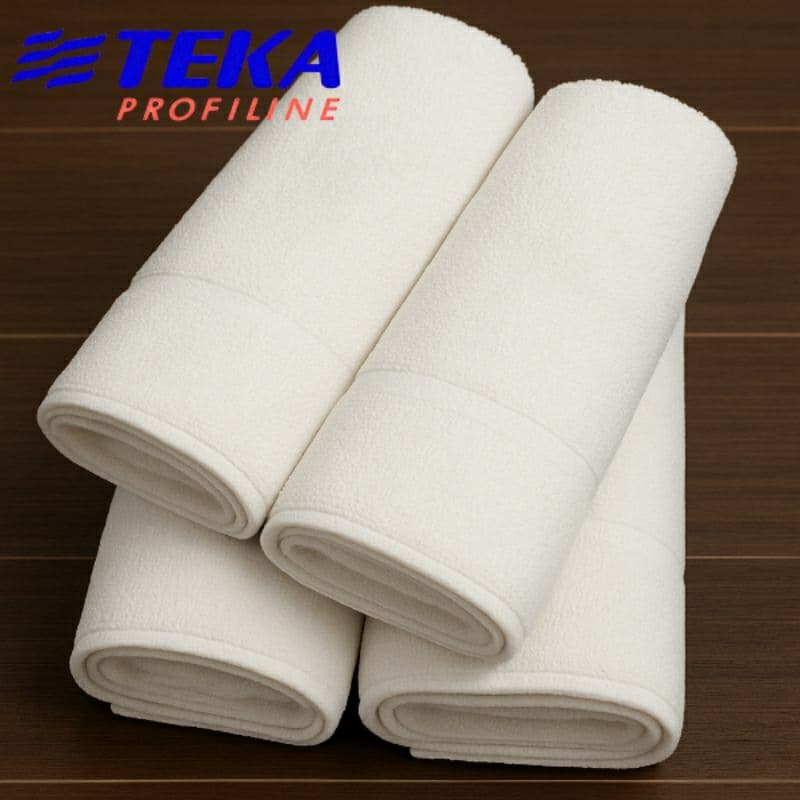 Kit 4 Toalhas de Piso 48x70 Branca Teka Roma Profiline Tapete Banheiro Algodão Macio Hotel Pousada