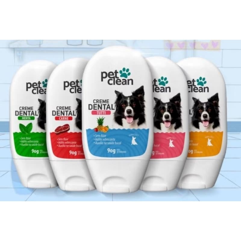 kit creme dental e spray bucalpet clean