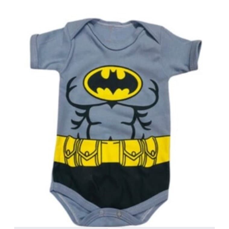 Body Temático Super Heróis menino,fantasia batman, capitao america,flash, homem aranha, hulk, goku