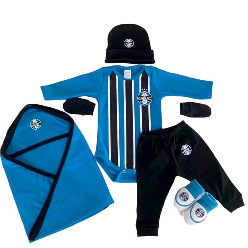 kit maternidade 6 peças bebê temáticos, tema times
