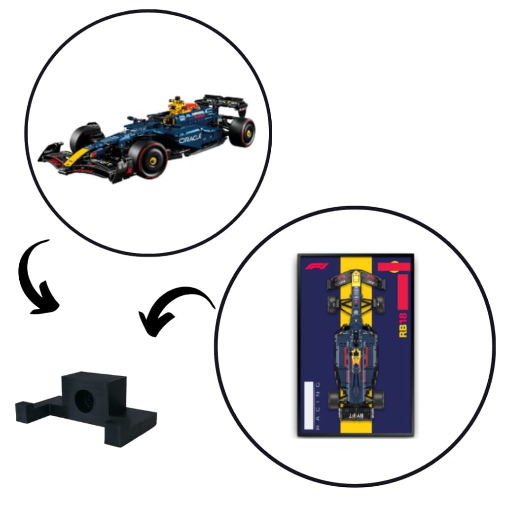 Suporte Para Lego Formula 1 Red Bull Technic 42206