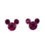 Jg 2 Brincos Roxo Vermelho Mickey - Disney
