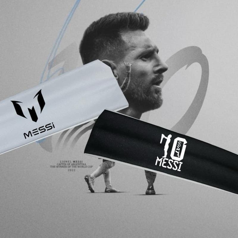 Faixa Testeira Messi – Faixa de Cabelo Personalizada do Camisa 10 | Ideal para Jogos, Treinos e Fãs do GOAT!