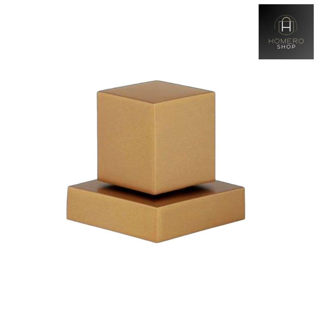 Acabamento Quadrado Metal Para Registro Gaveta Ou Chuveiro Padrão Deca/Docol Dourado fosco