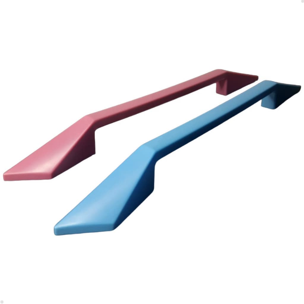 Kit 8 Puxador Colorido 192mm Rosa ou Azul para Móveis Gavetas Armários