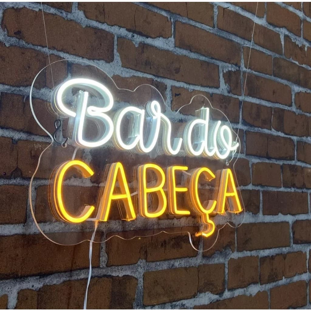 Painel, Placa Letreiro Led Neon Luminária Personalizado 9 à 10 letras