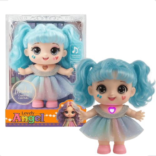 Boneca Infantil Brinquedo Interativo Presente Menina Luz e Música brinquedos para meninas