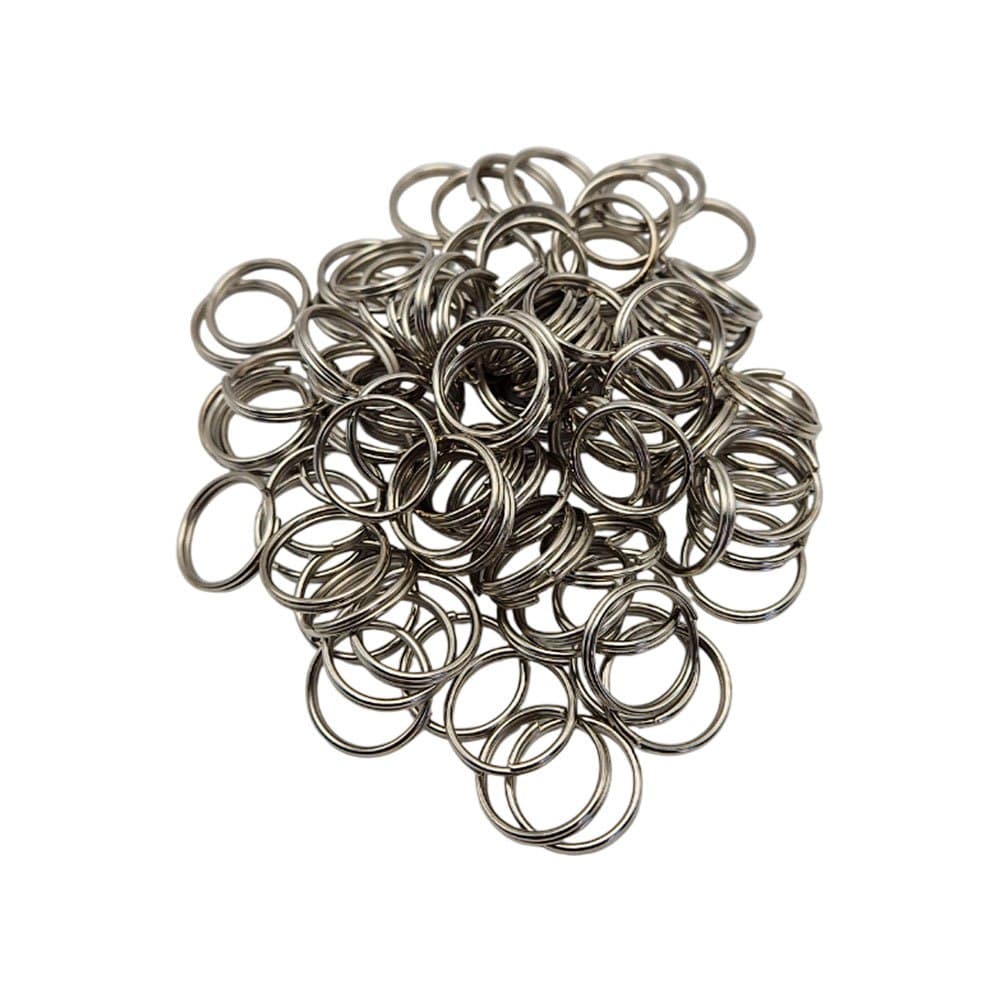 100 Argolas Reforçadas 25mm para Chaveiro, Brindes Cordões - Metal sem Corrente