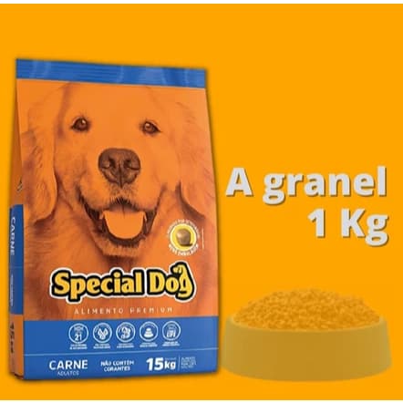 Ração Special Dog Premium Sabor Carne Para Cães Adultos- Granel 1kg ração de cachorro
