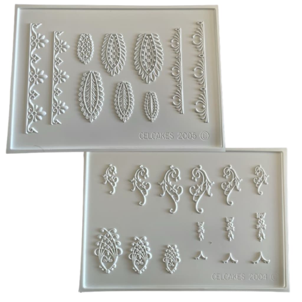 Placa Marcadora Texturizador Plantas e Flores Pasta Americana Biscuit Biscoito