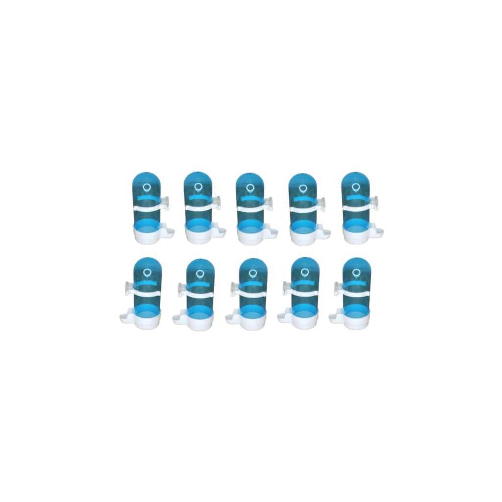 Kit 10 Bebedouros 110 Ml Malha Fina para Aves Passaros K 49 Kotori
