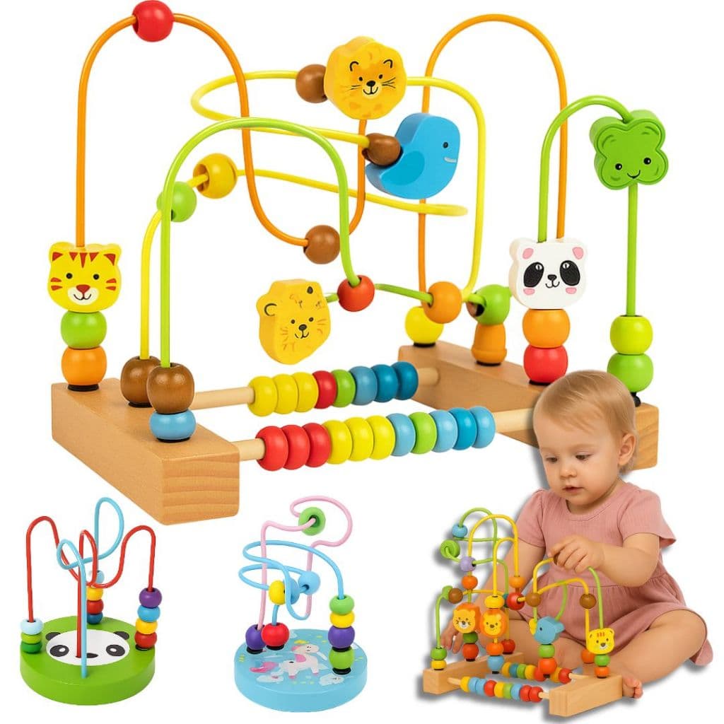 Brinquedo Montessori Sensorial Para Bebês 1-3 anos Brinquedo Aramado - Estimula Coordenação E Foco