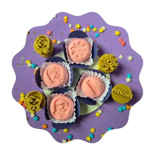 Carimbo para Brigadeiro e Docinhos - Kit Frozen