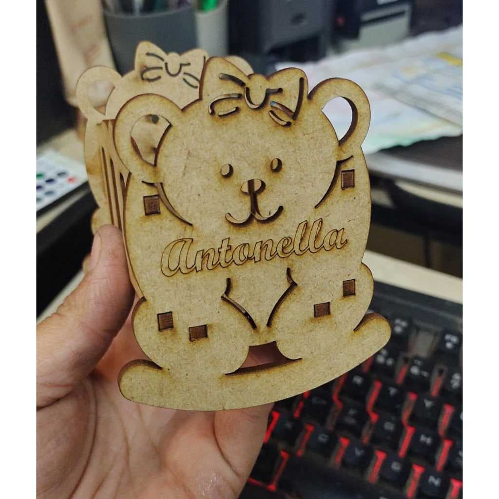 20 Bercinhos PERSONALIZADOS em MDF CRU de 3mm
