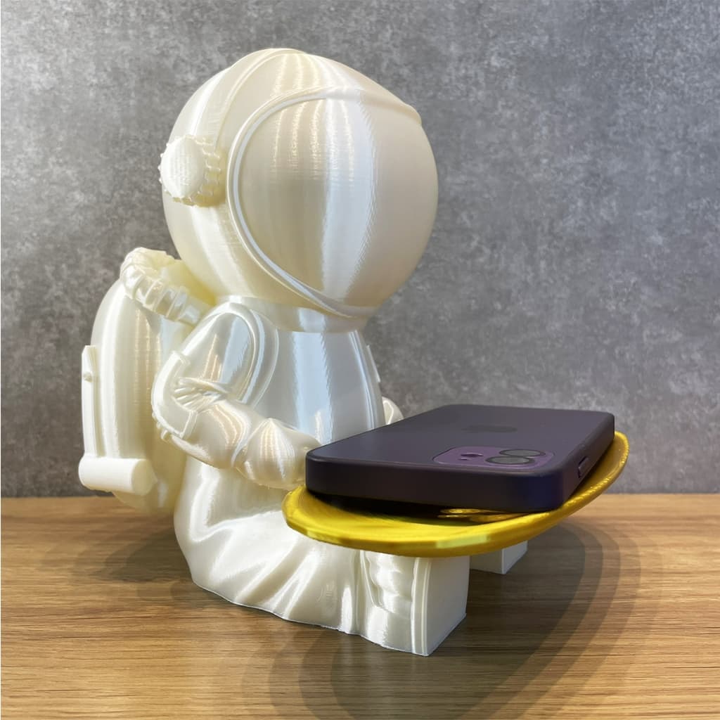 Astronauta com bandeja porta objetos - Decoração