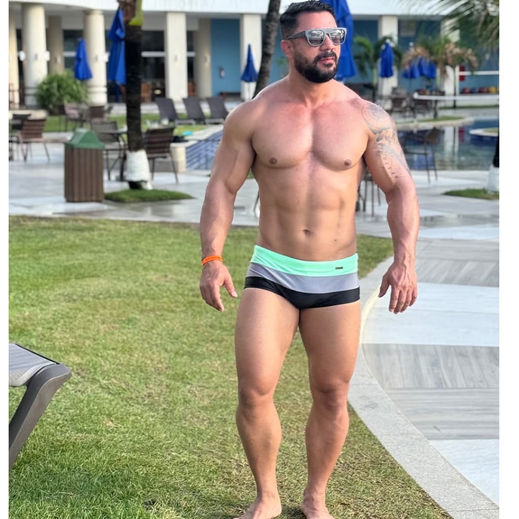 Sunga Masculina Listrada Moda Praia E Piscina  Hoggi Wear