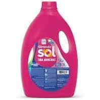 Girando Sol Tira Manchas Líquido Sem Cloro 5L Sabão Líquido Tira Manchas Rosa Poderoso Contra As Manchas Mais Difíceis