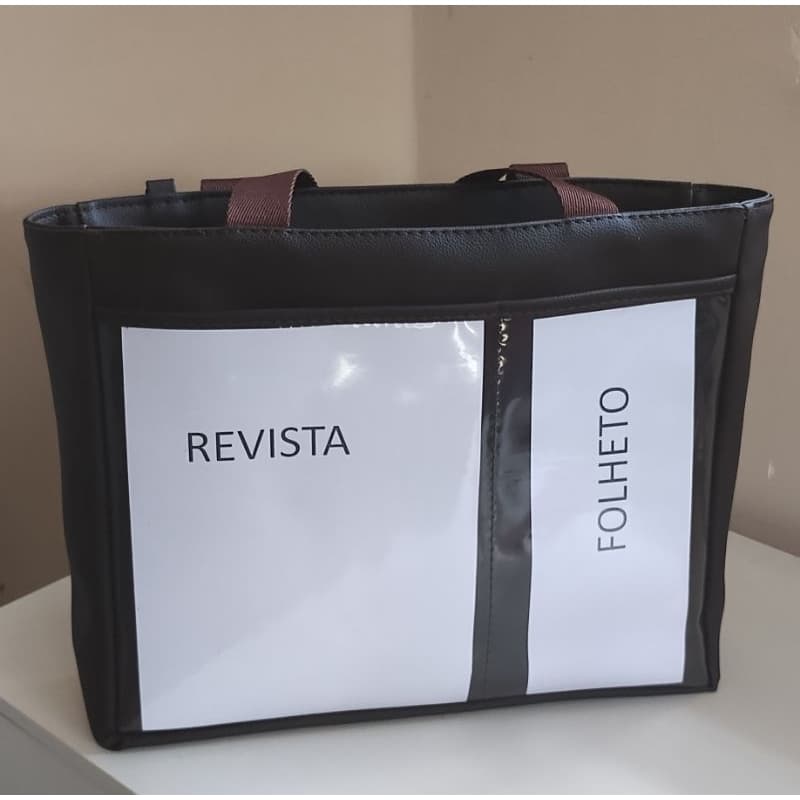 Bolsa de ombro feminina para campo pregação com transparência/Bolsa organizadora para pregação - Prática e funcional