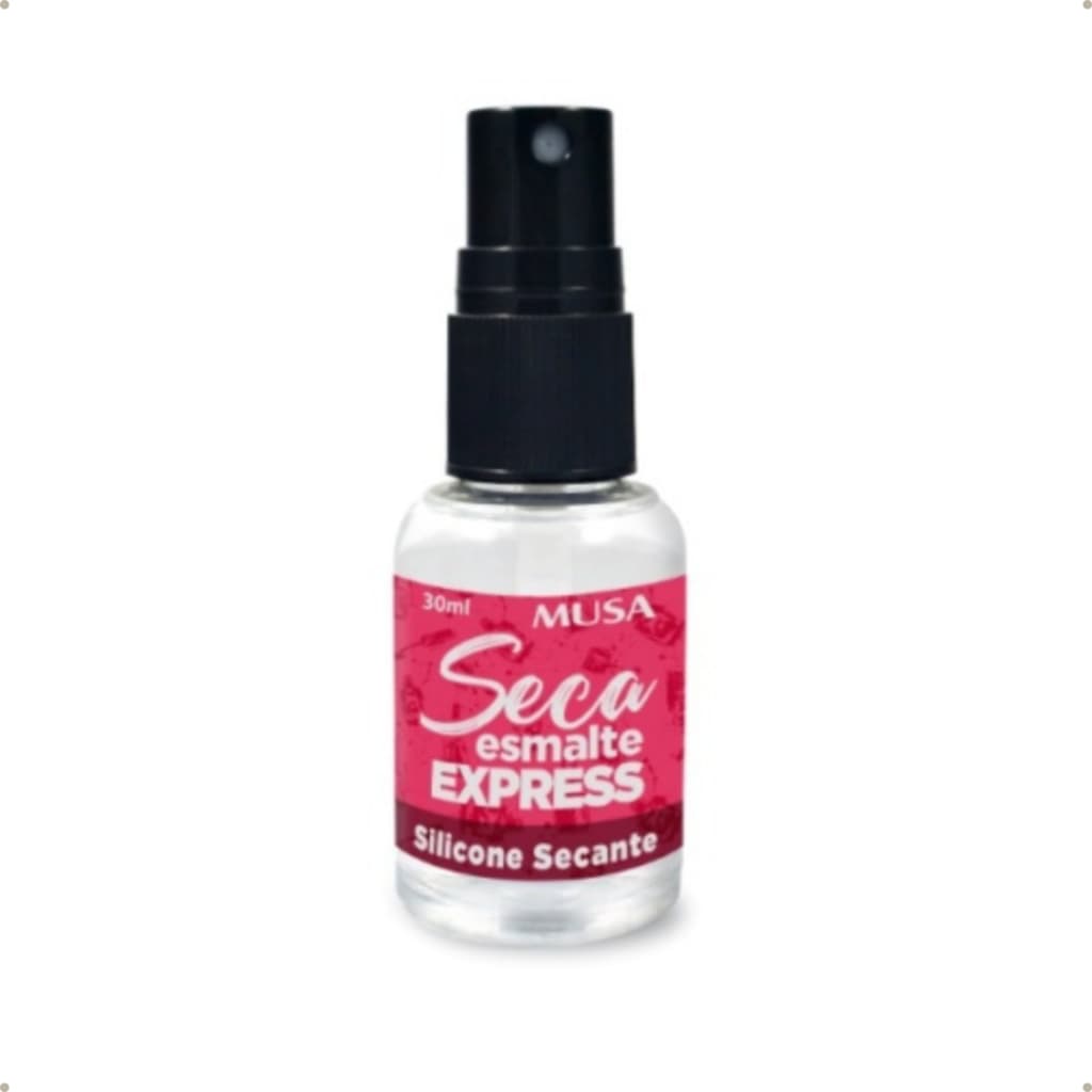 Spray Seca Esmalte Express 30ml Musa Silicone Secante Rende + De 150 Aplicações