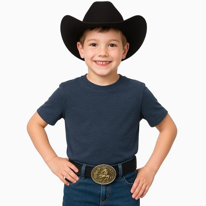 Cinto Country Infantil Unissex Peão De Rodeio Fivela Cavalo Sertanejo festa junina São João