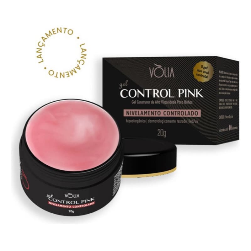 Gel Volia 24g control pink Unhas-unhas gel