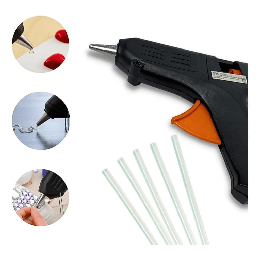 Aplicadora Pistola Cola Quente Silicone Profissional Bivolt