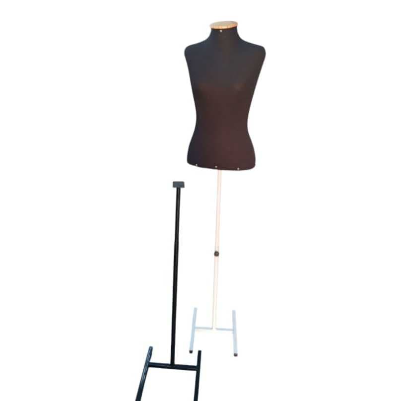 PEDESTAL H PARA BUSTO COSTURA BUSTO FORRADO ( PRETO/BRANCO) SÓ PEDESTAL.