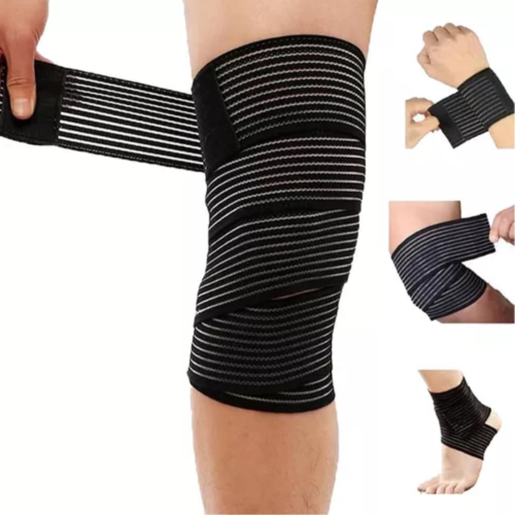Faixa Compressão Multiuso Velcro Ajustavel Prevenção Lesões Suporte Muscular Pós Operátorio Treinos