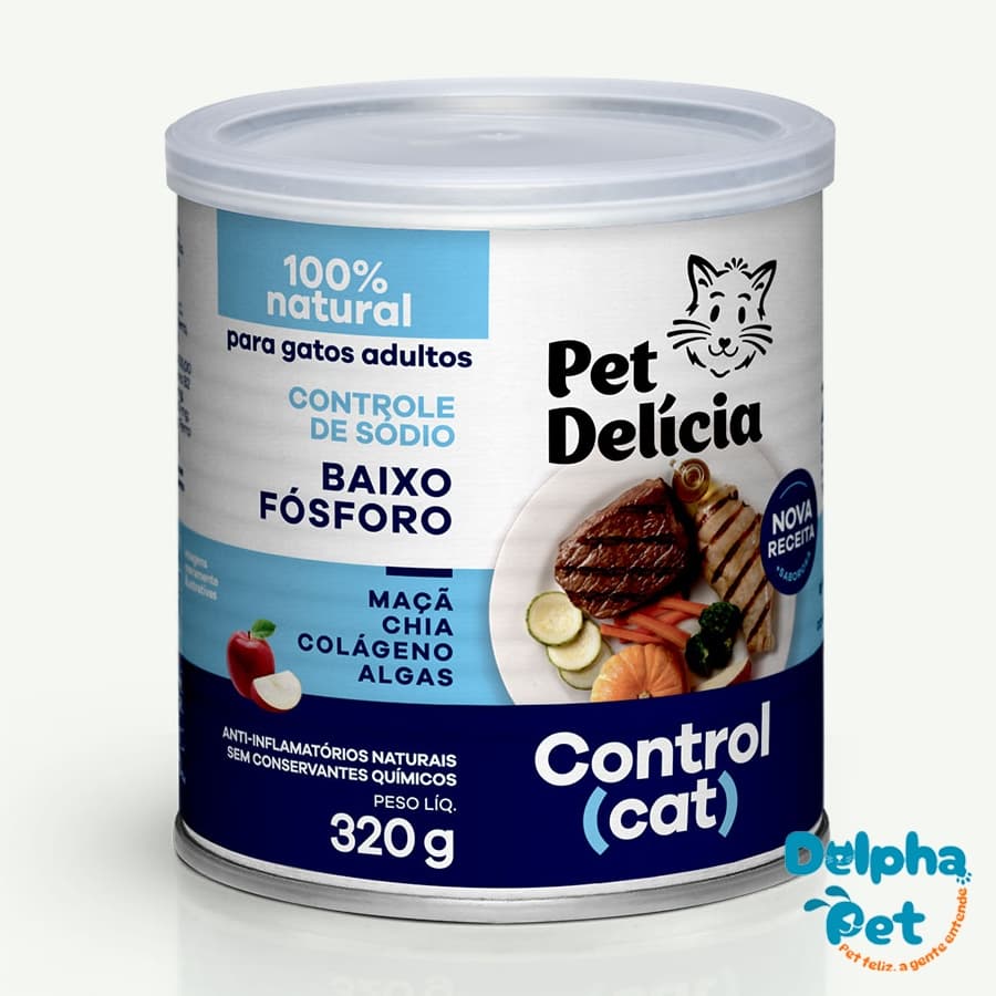 Ração Úmida Natural Pet Delícia Control Cat Gatos 320g