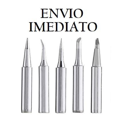 Kit 5 Pontas para Ferro de Solda Prata 900m Para estação de Solda