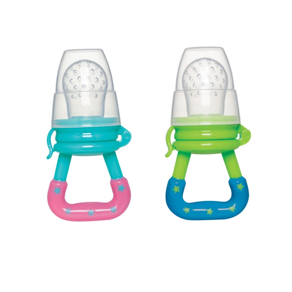 Kit Porta Frutinhas Silicone Introdução Alimentar Design Anatômico Buba