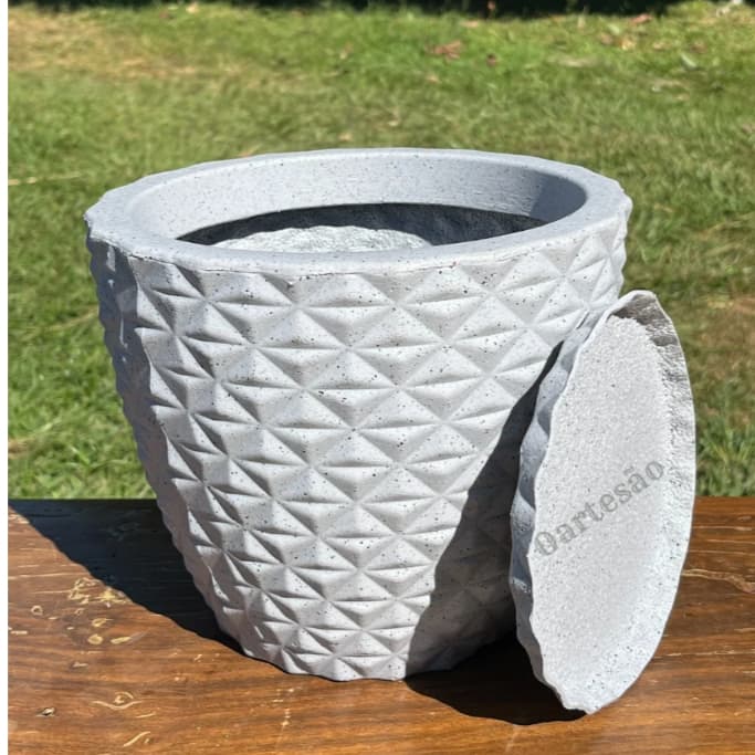 Vaso de Polietileno Pequeno com Prato | 20cm | 4 Cores | Resistente, Elegante e Ideal para plantas