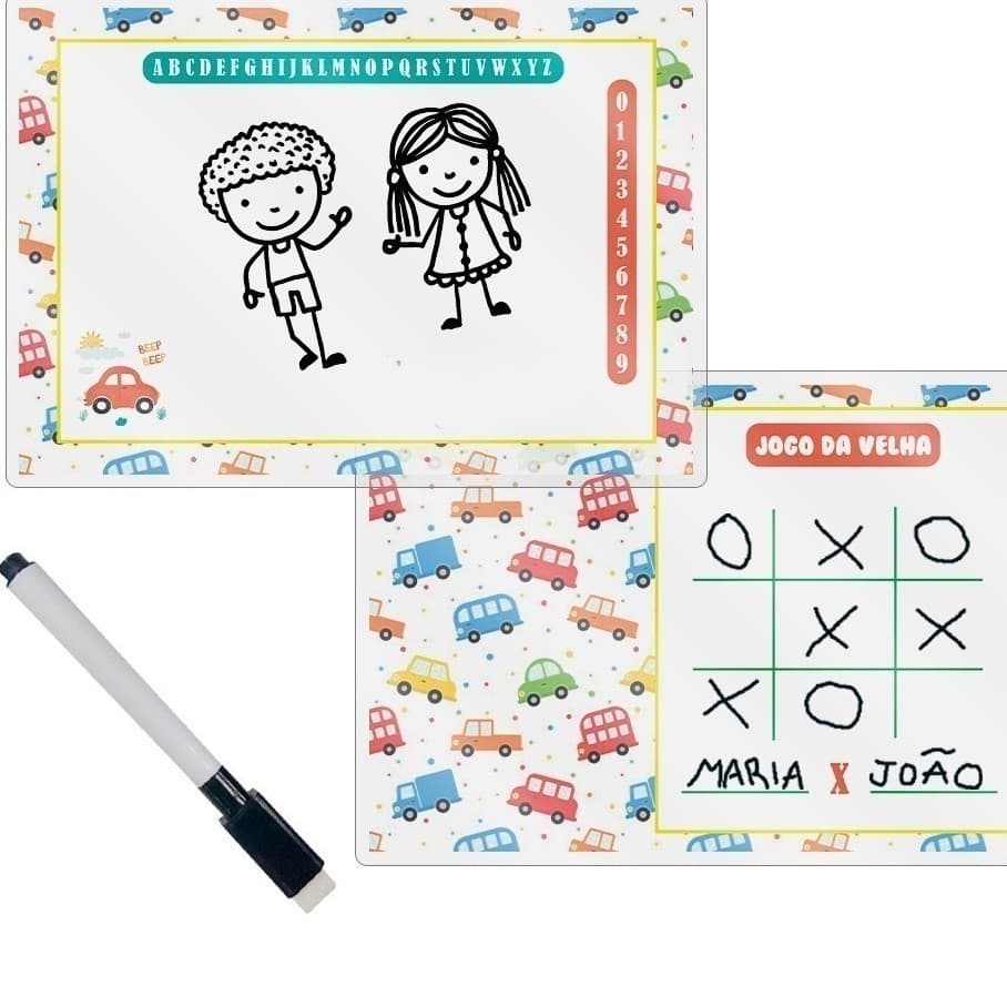 Kit 10 12 20 30 Lousas com Caneta Escreve e Apaga Lembrancinha Festa Infantil FAZEMOS QUALQUER TEMA