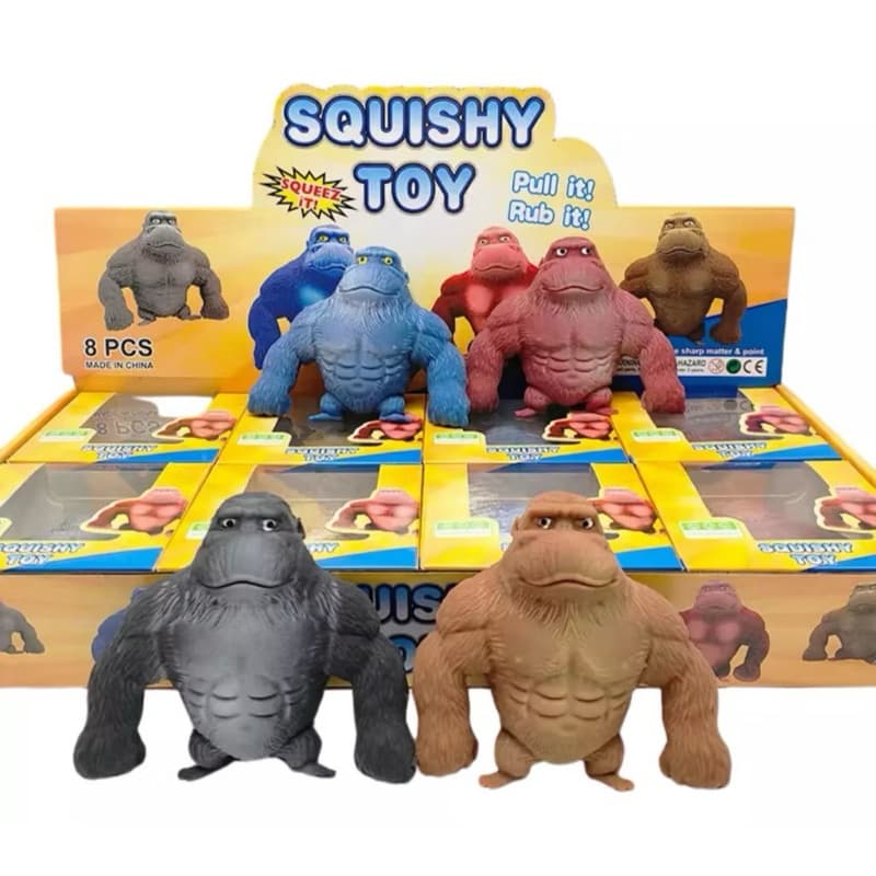 Macaco  Indestrutível Gorila Estica Esmaga Macaco Elástico Fidget Toys Antiestresse Apertar