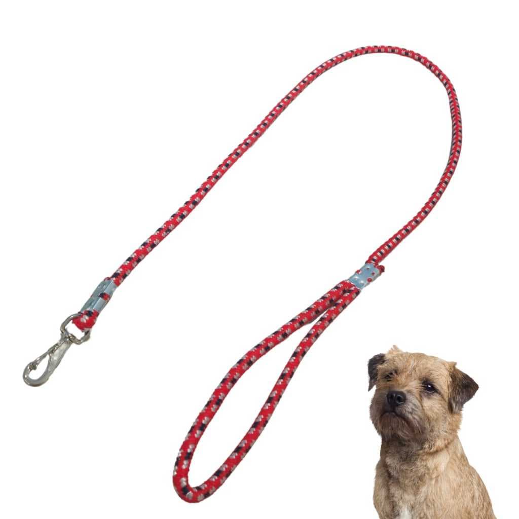 Guia Coleira de Corda Com Presilhas Para Cães 8mm x 1,20mt Resistente Segura