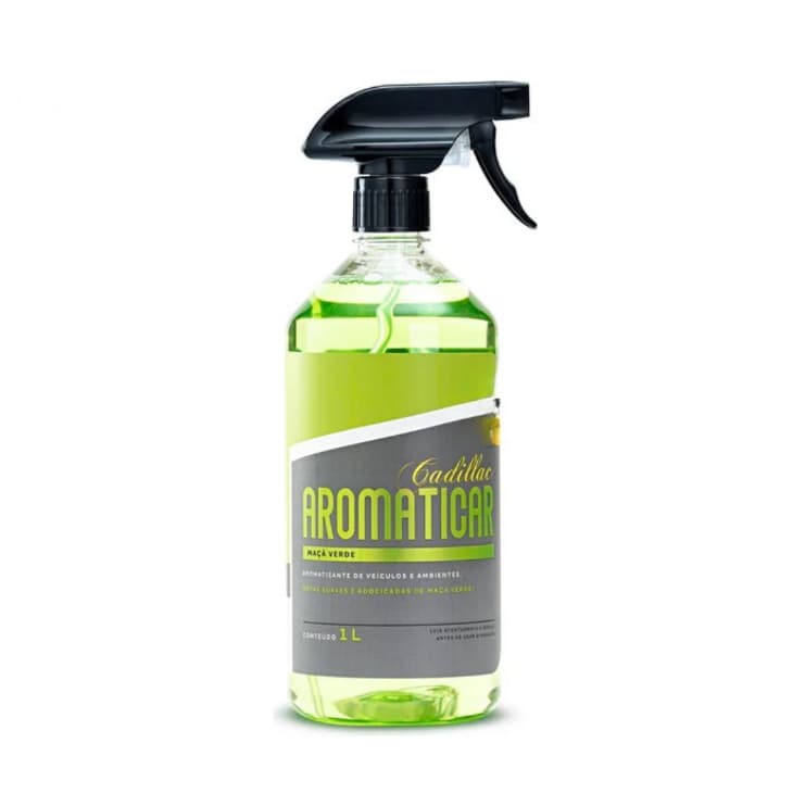 Aromatizante Maçã Verde Cadillac 1L Aromaticar Cheirinho de Veículos e Ambientes