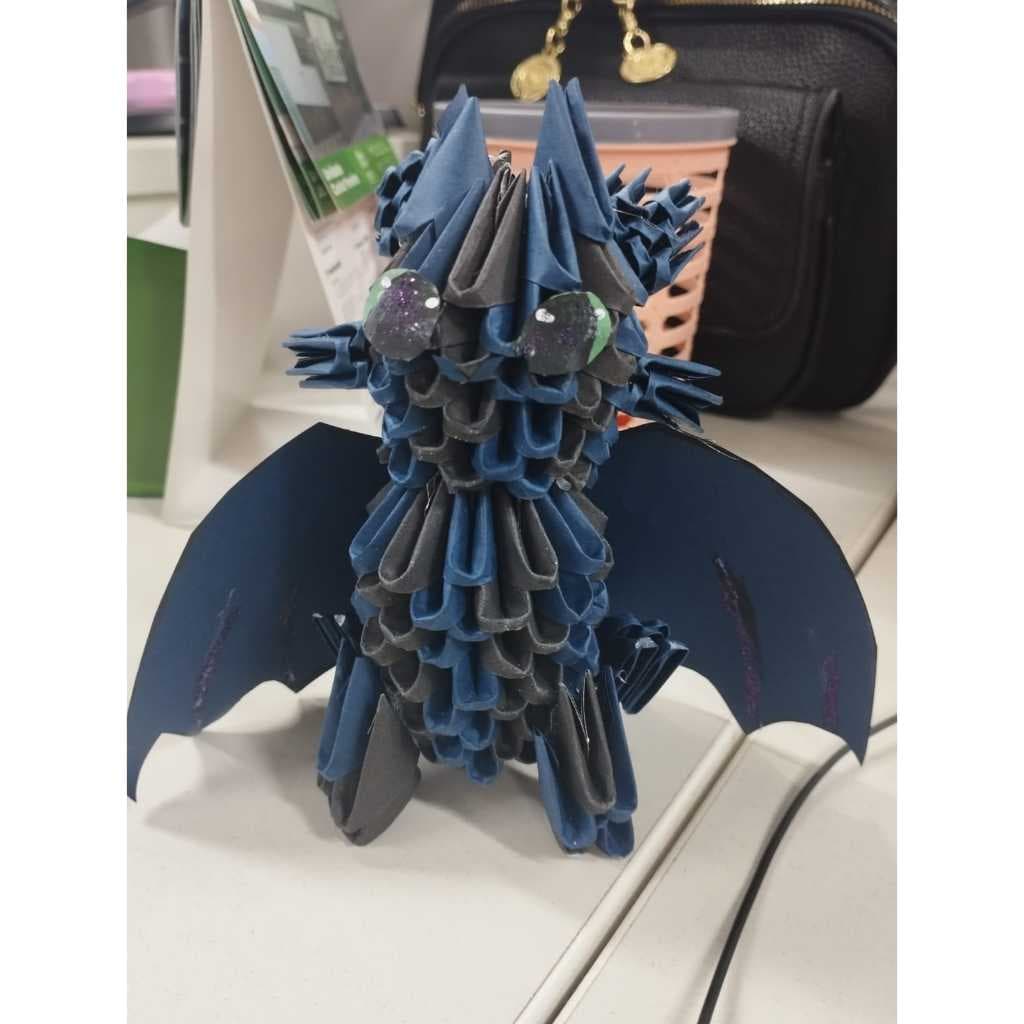 Origami 3D Banguela | Dragão Preto Artesanal | Como Treinar o Seu Dragão