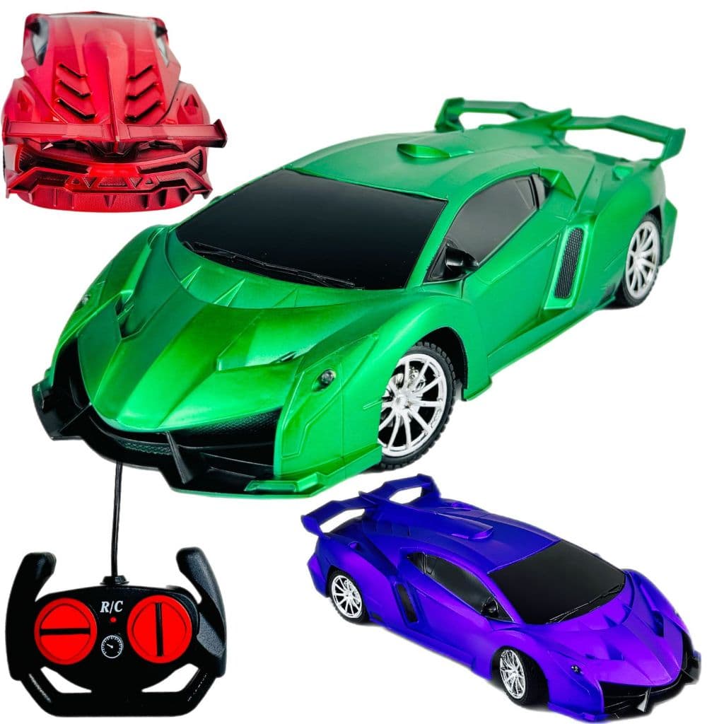 Carrinho De Controle Remoto Com Bateria Recarregável 1:18 Brinquedo Para Crianças
