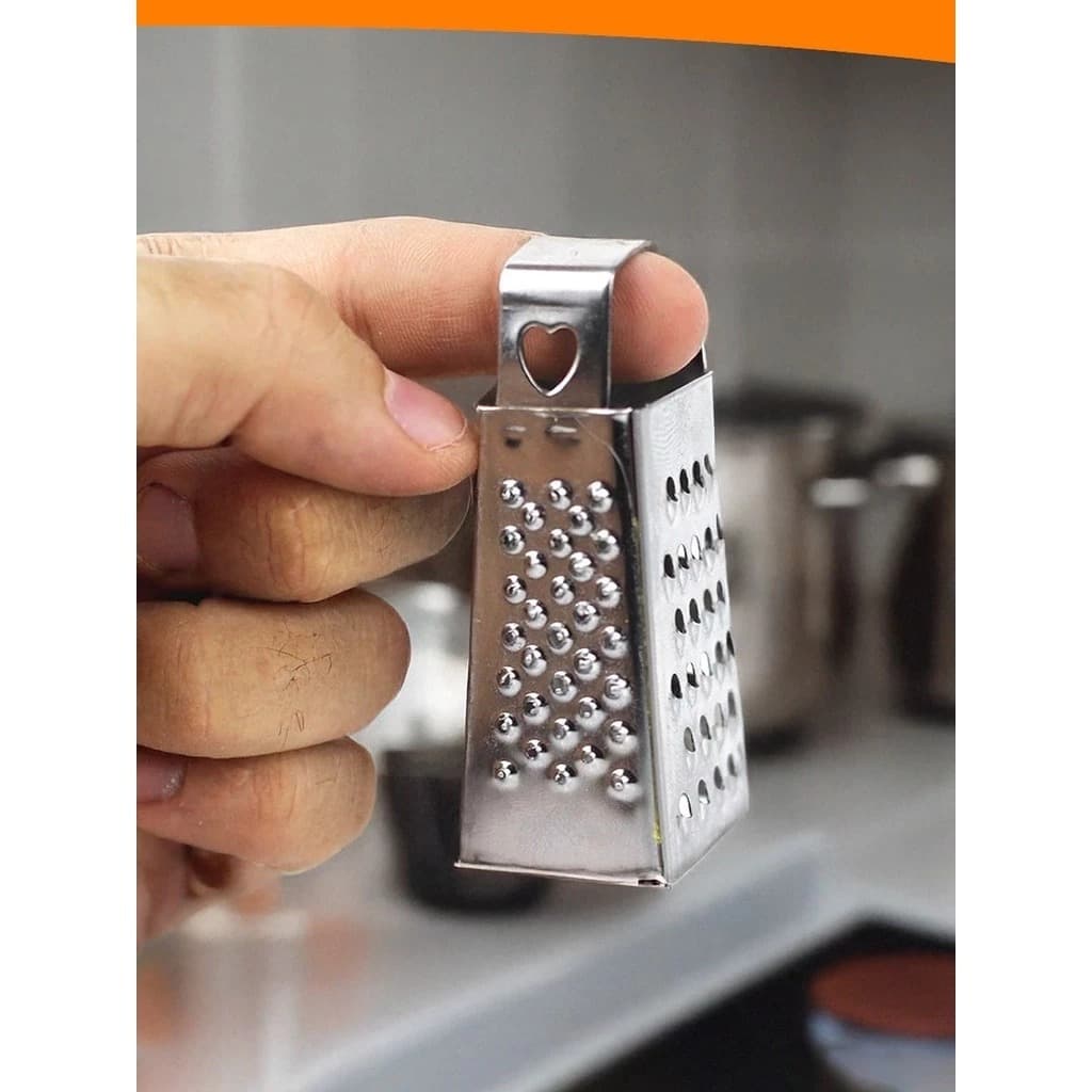 Mini Ralador Inox 4 Faces 7,5cm - Cozinha Decorativo