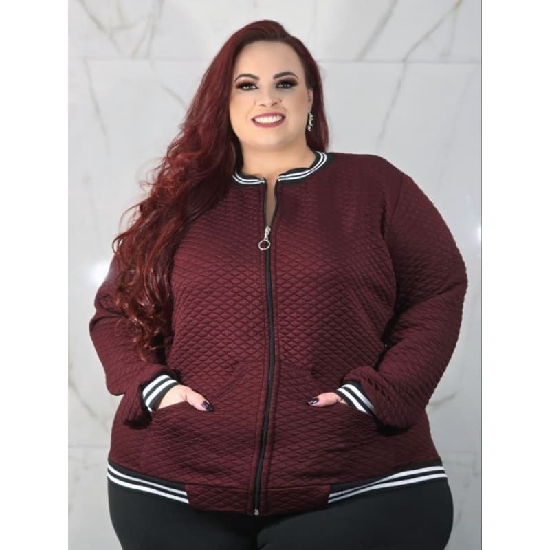 Blusa Feminina Manga Longa Plus Size com Zíper > Conforto e Estilo Para o seu dia a dia.