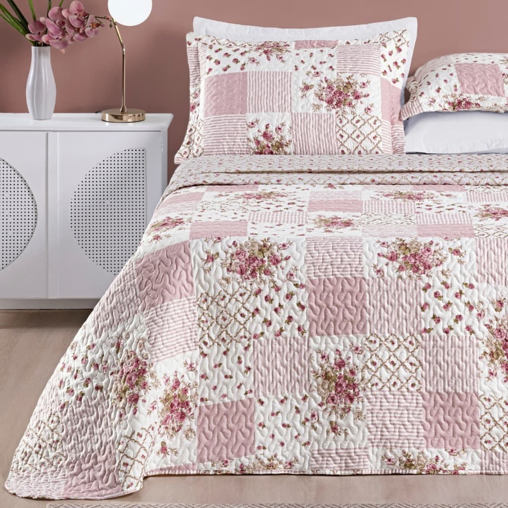 Conjunto Casal King Size Florença 200 Fios Bordado Super Macio