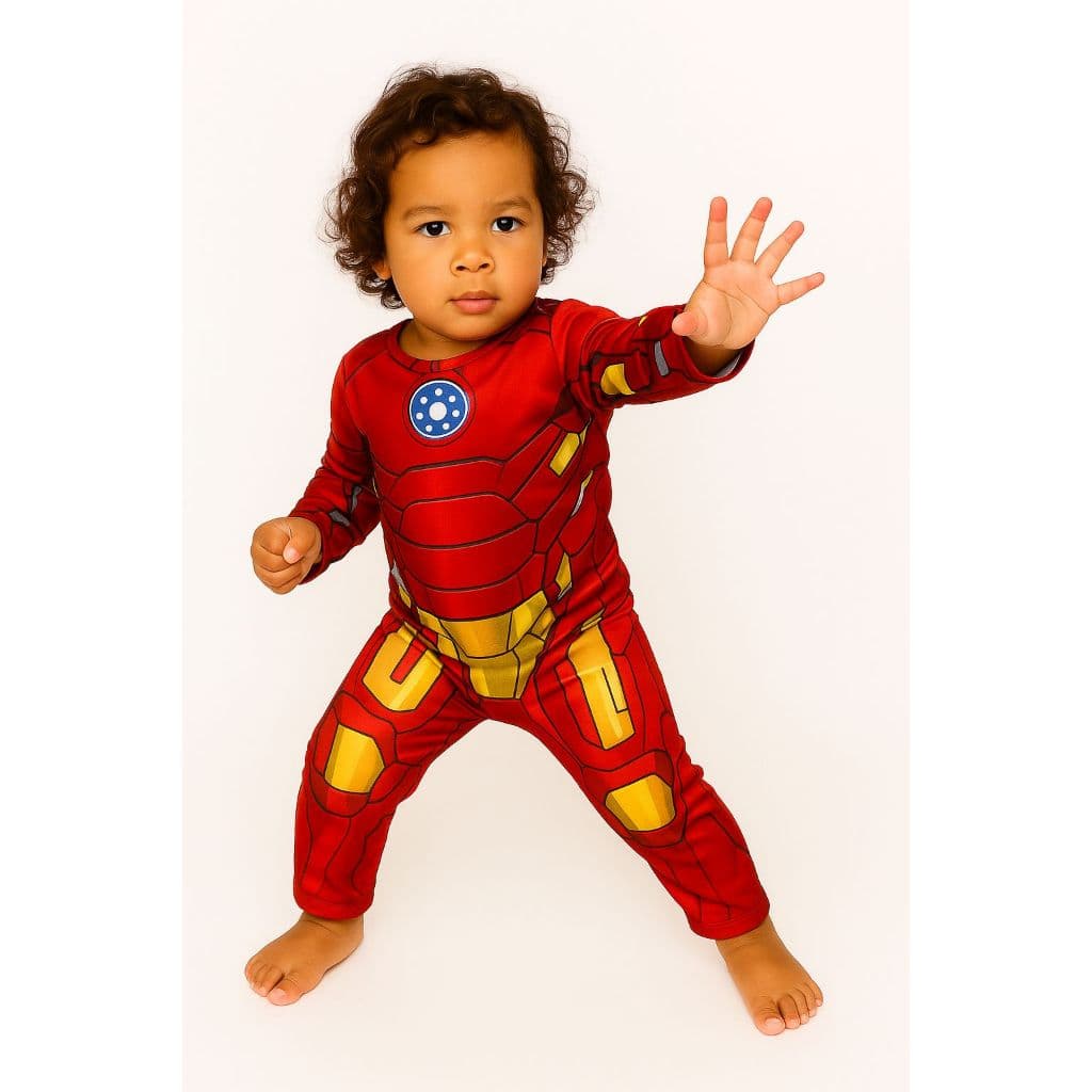 FANTASIA INFANTIL HOMEM DE FERRO E MÁSCARA