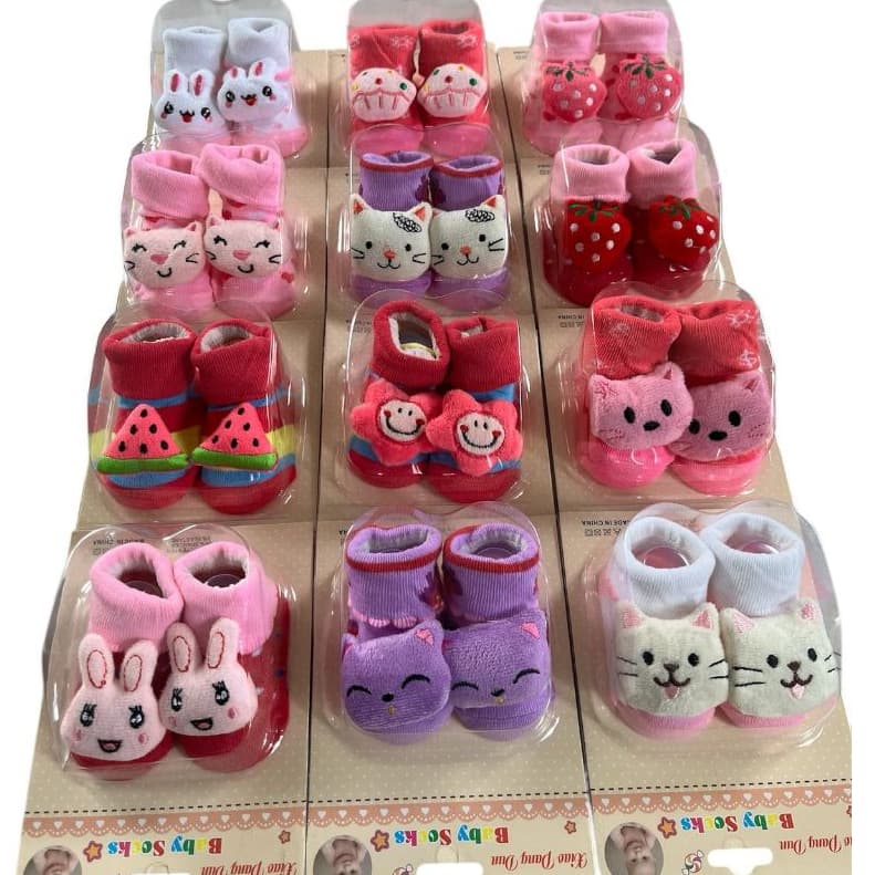 MEIA PARA BEBE KIT COM 12 PARES