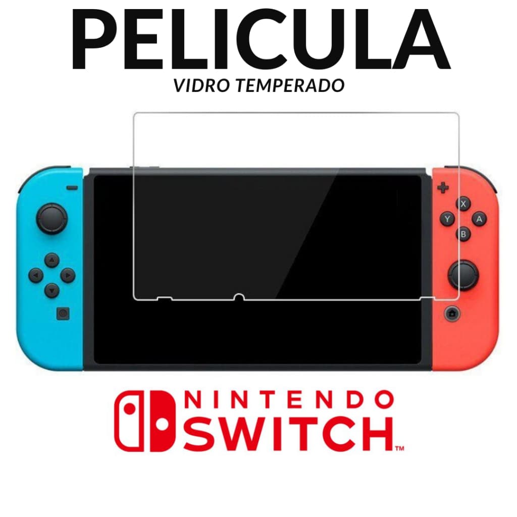 Pelicula de vidro temperado para Nintendo Switch Pelicula de Proteção em vidro temperado Nintendo Switch Oled Lite