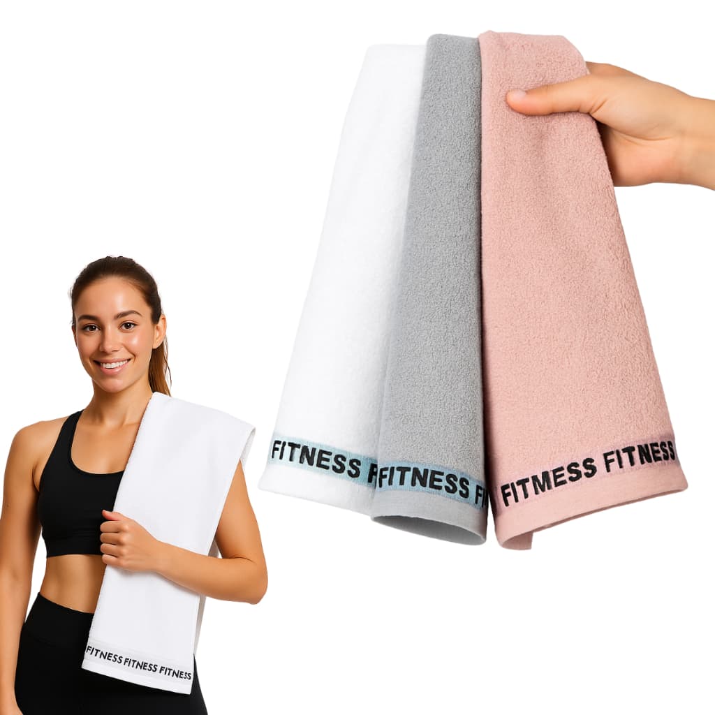 Toalha Fitness Academia 100% Algodão Secagem Rápida | Qualidade Profissional