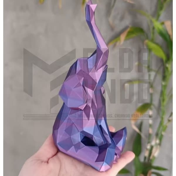 Elefante Decorativo 3D - Enfeite Decoração Sala
