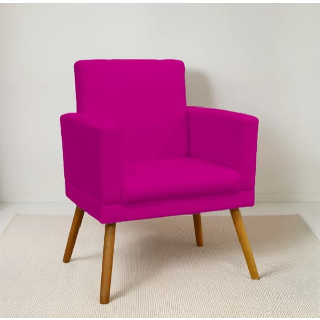 Poltrona Nina Pink Pes Palito